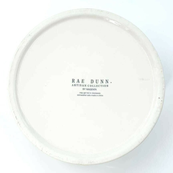 Rae Dunn 6" Drink Up RED Inside Dog Pet Water Bowl - Picture 6 of 7